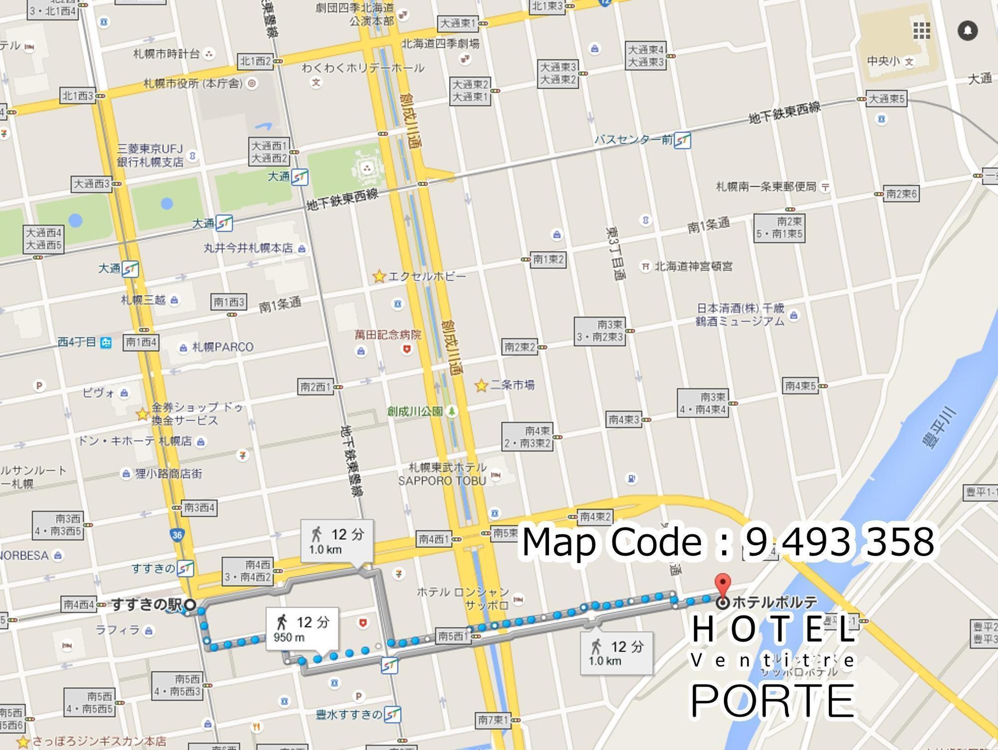 Hotel Porte Sapporo Buitenkant foto